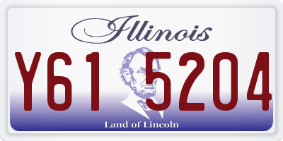 IL license plate Y615204
