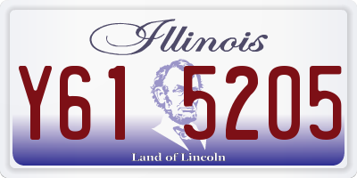 IL license plate Y615205