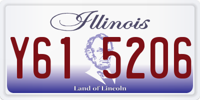 IL license plate Y615206