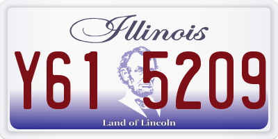 IL license plate Y615209