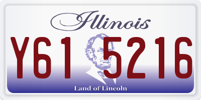 IL license plate Y615216