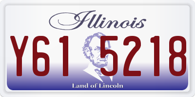 IL license plate Y615218