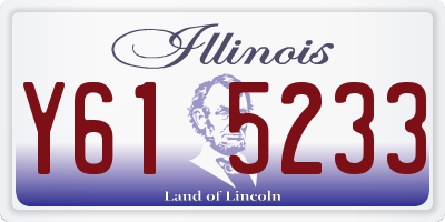 IL license plate Y615233