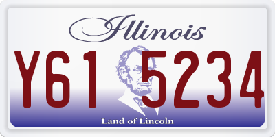 IL license plate Y615234