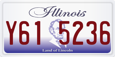IL license plate Y615236
