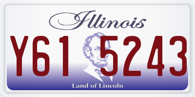 IL license plate Y615243
