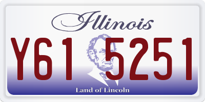 IL license plate Y615251