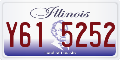 IL license plate Y615252