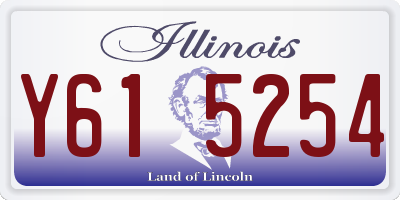 IL license plate Y615254