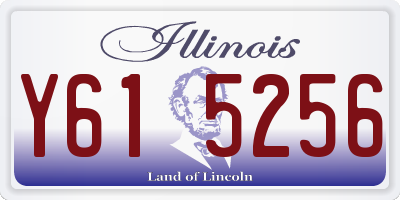 IL license plate Y615256