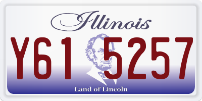 IL license plate Y615257