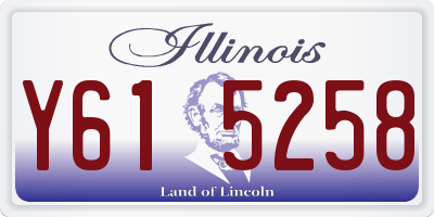 IL license plate Y615258