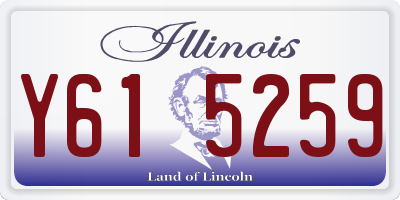 IL license plate Y615259