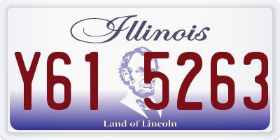 IL license plate Y615263