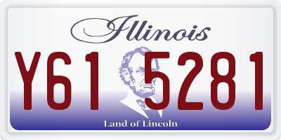 IL license plate Y615281
