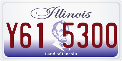 IL license plate Y615300