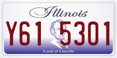 IL license plate Y615301