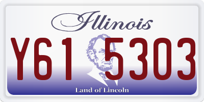 IL license plate Y615303