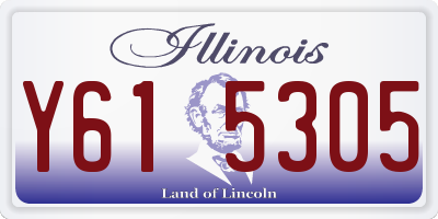 IL license plate Y615305