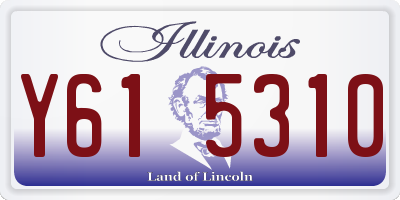 IL license plate Y615310