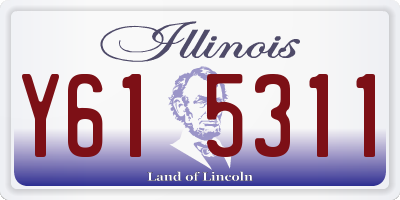 IL license plate Y615311