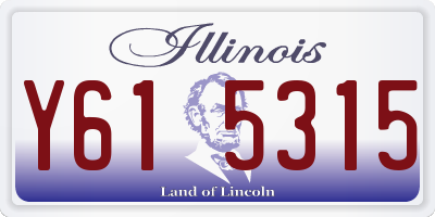 IL license plate Y615315