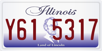 IL license plate Y615317