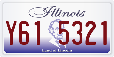 IL license plate Y615321