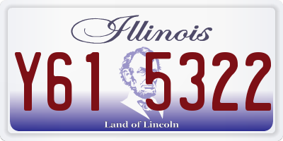 IL license plate Y615322