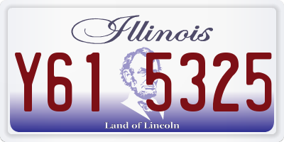 IL license plate Y615325