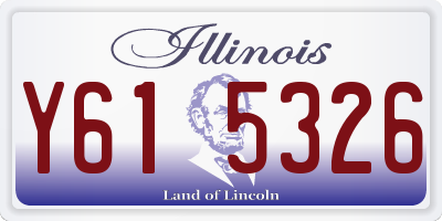 IL license plate Y615326