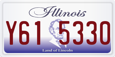 IL license plate Y615330
