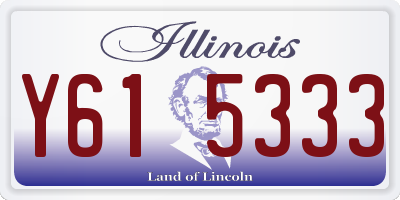 IL license plate Y615333