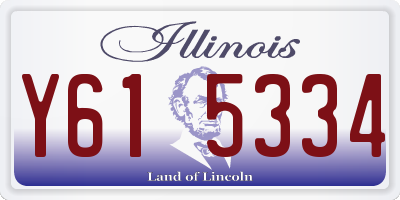 IL license plate Y615334