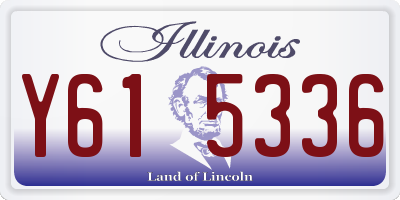 IL license plate Y615336