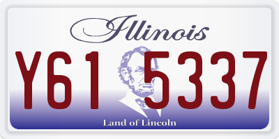 IL license plate Y615337