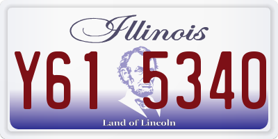 IL license plate Y615340