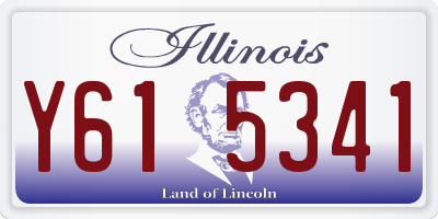 IL license plate Y615341