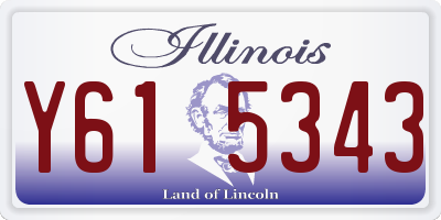 IL license plate Y615343