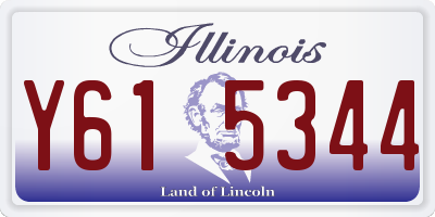 IL license plate Y615344