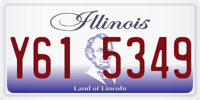 IL license plate Y615349