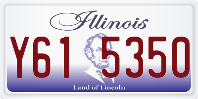 IL license plate Y615350