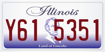 IL license plate Y615351