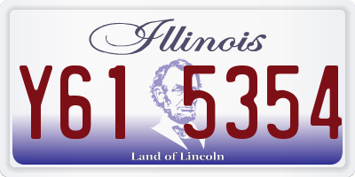 IL license plate Y615354