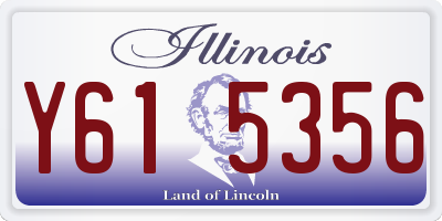 IL license plate Y615356