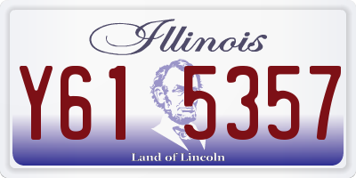 IL license plate Y615357