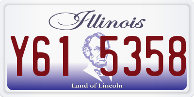 IL license plate Y615358