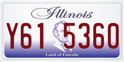 IL license plate Y615360
