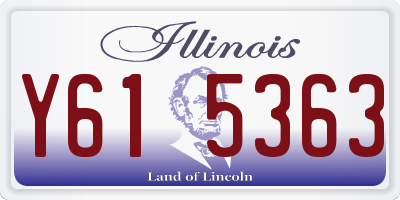 IL license plate Y615363