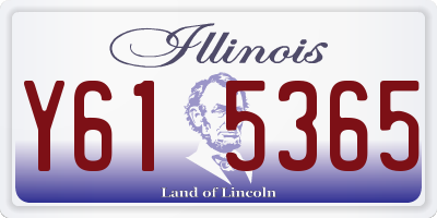 IL license plate Y615365